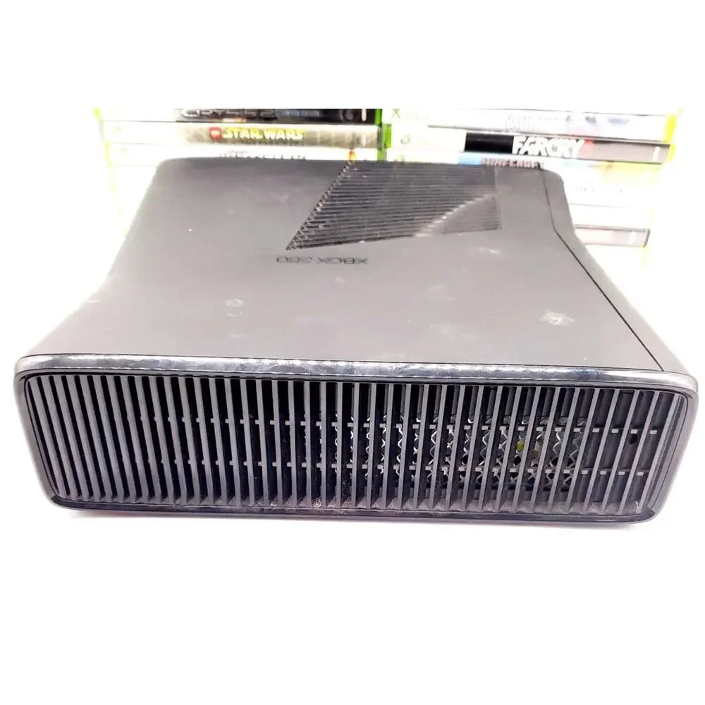 Microsoft Xbox 360 S Console - Black (1439) 250GB Drive & 34 Games SYSTEM WORKS